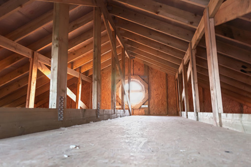 interior of attic